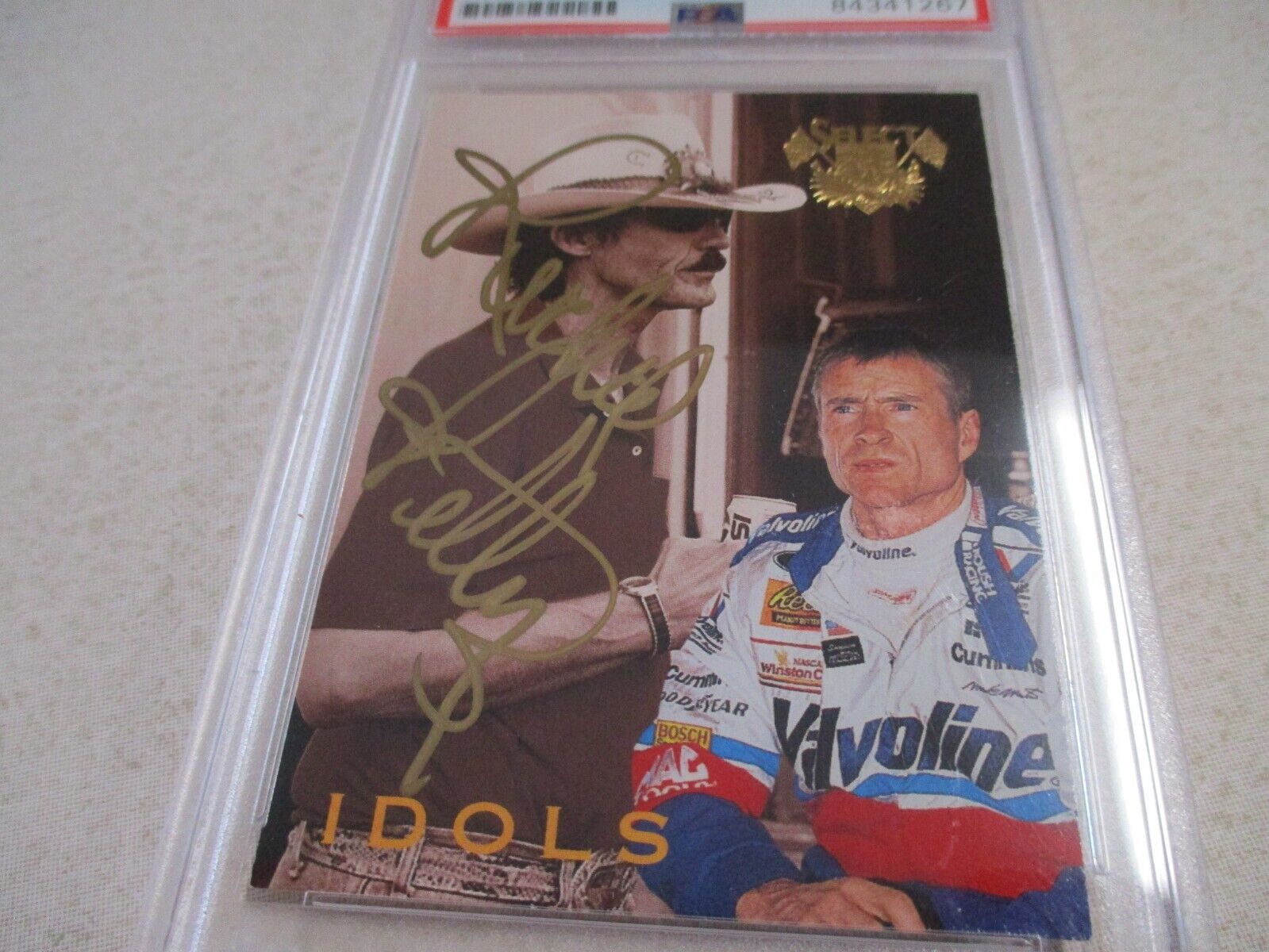 Nascar Driver Richard Petty Autographed Signed 1994 Select PE Card #129 PSA Slab