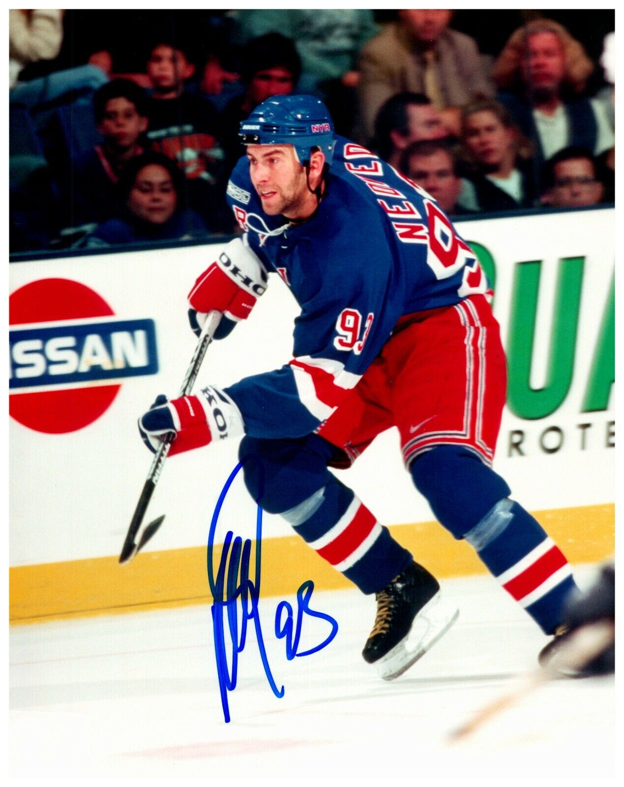 Petr Nedved New York Rangers Signed Autographed 8x10 Color Photo