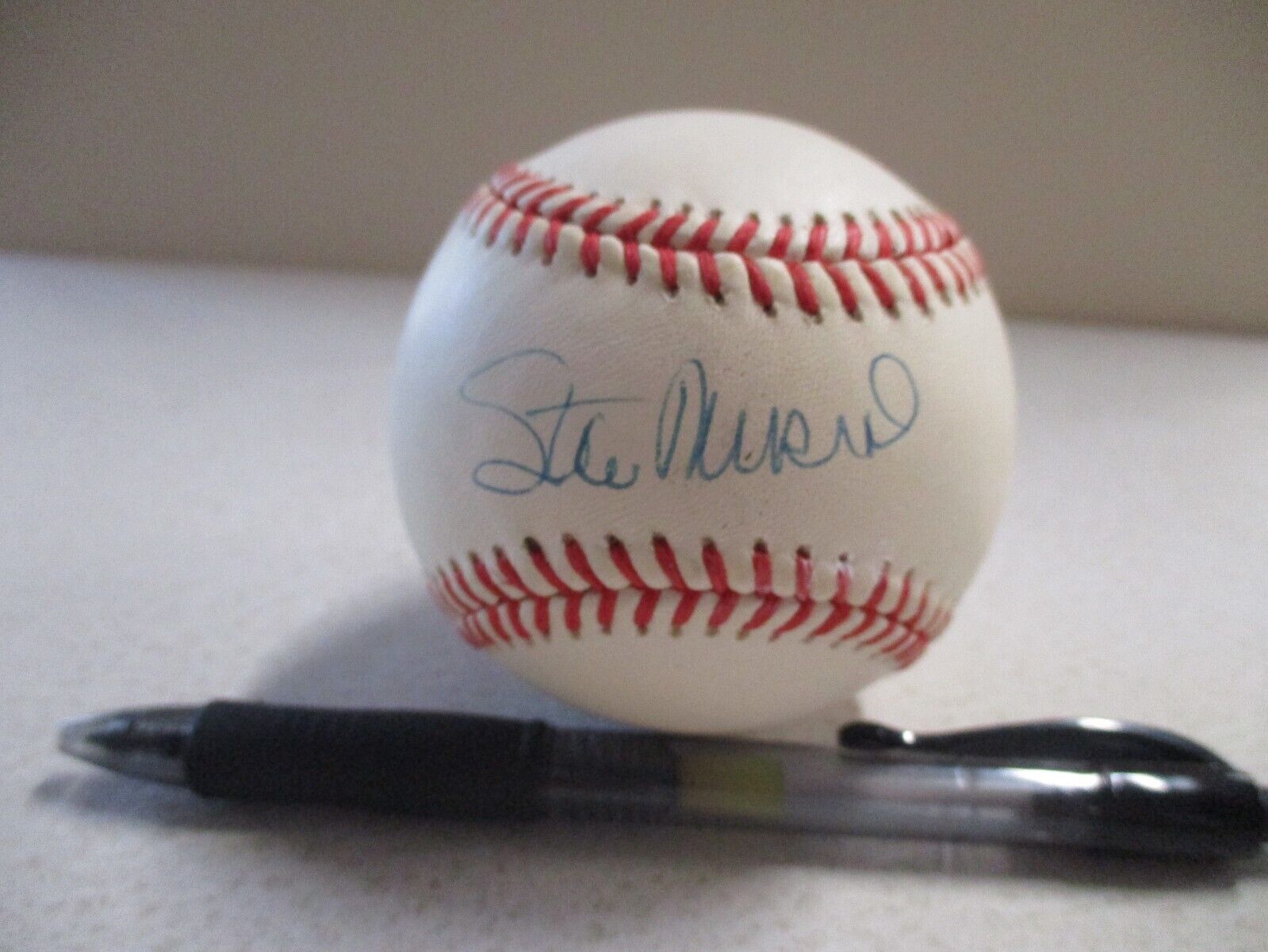 MLB Stan Musial Cardinals Autographed Signed BW Baseball JSA COA #AL86057