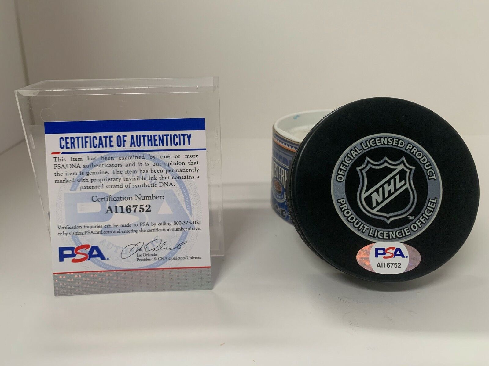 Vinny Lecavalier Lightning Autographed Signed 2007 All Star Puck PSA #AI16752