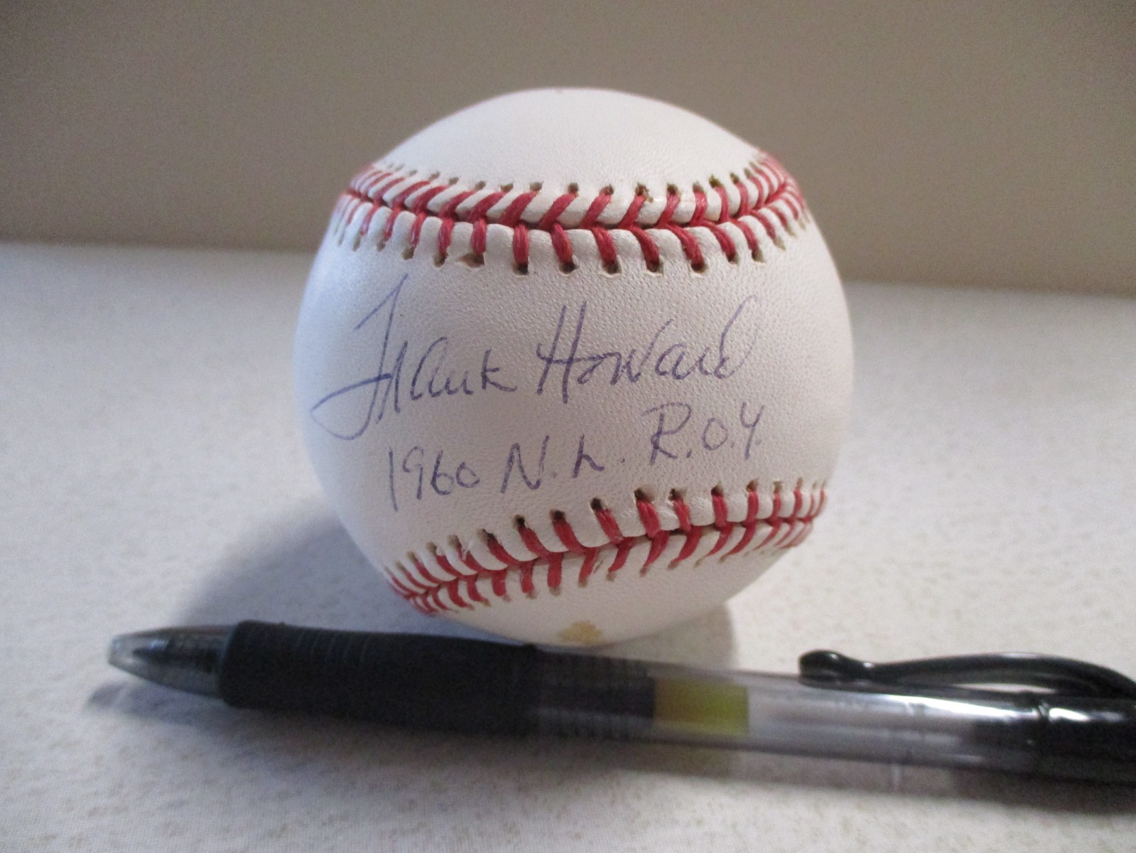 MLB Frank Howard LA Dodgers Autographed Signed Baseball Script JSA COA #AL86061