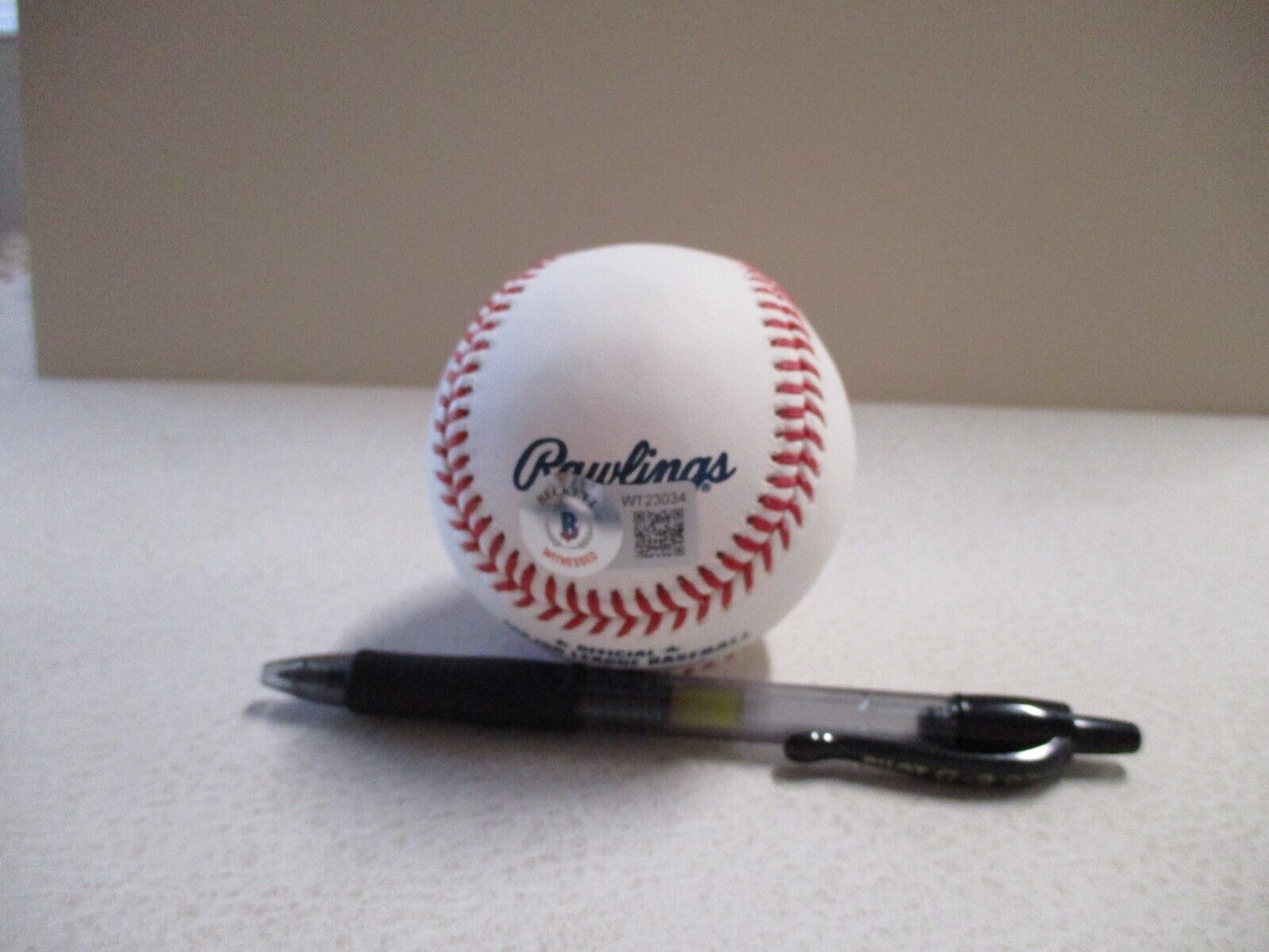 MLB Randy Arozarena TB Rays Autographed Signed Baseball W/Script BCOA #WT23034