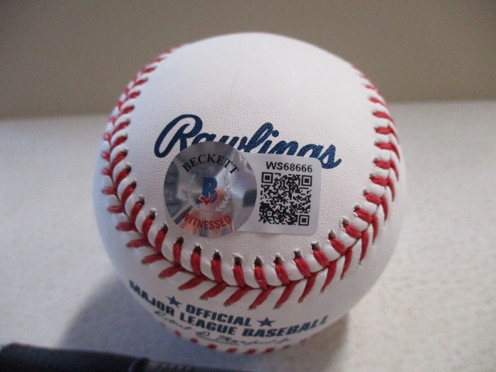 MLB Randy Arozarena TB Rays Autographed Signed Baseball W/Script Becket #WS68666