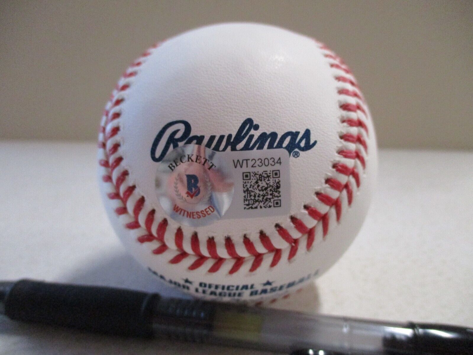 MLB Randy Arozarena TB Rays Autographed Signed Baseball W/Script BCOA #WT23034