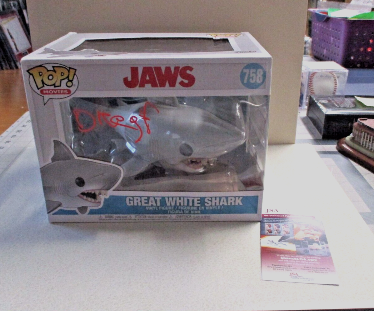 Richard Dreyfuss "Hooper" Autographed Signed Jaws Shark Funko Pop JSA COA