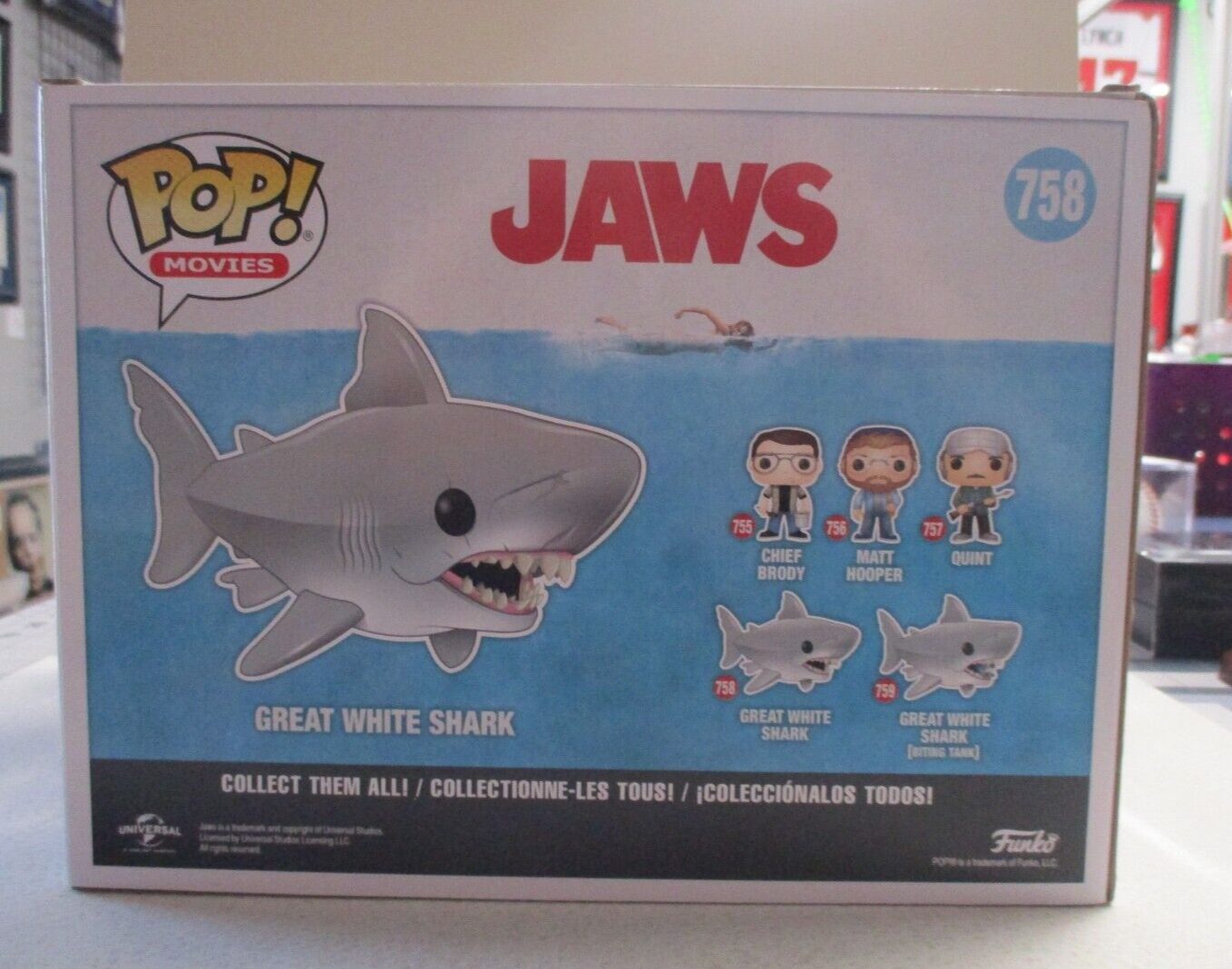 Richard Dreyfuss "Hooper" Autographed Signed Jaws Shark Funko Pop JSA COA