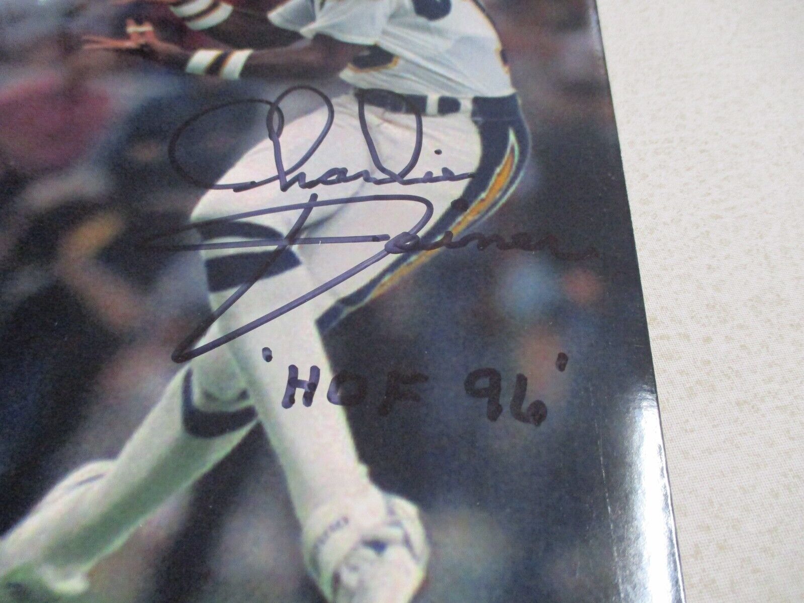 NFL Charlie Joiner Chargers HOF96 Autographed Signed 8x10 Photo JSA COA #AL86113