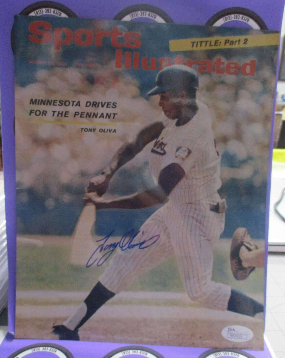 Tony Oliva Minnesota Twins Autographed Signed 8x10 Photo JSA COA #M57514 MLB