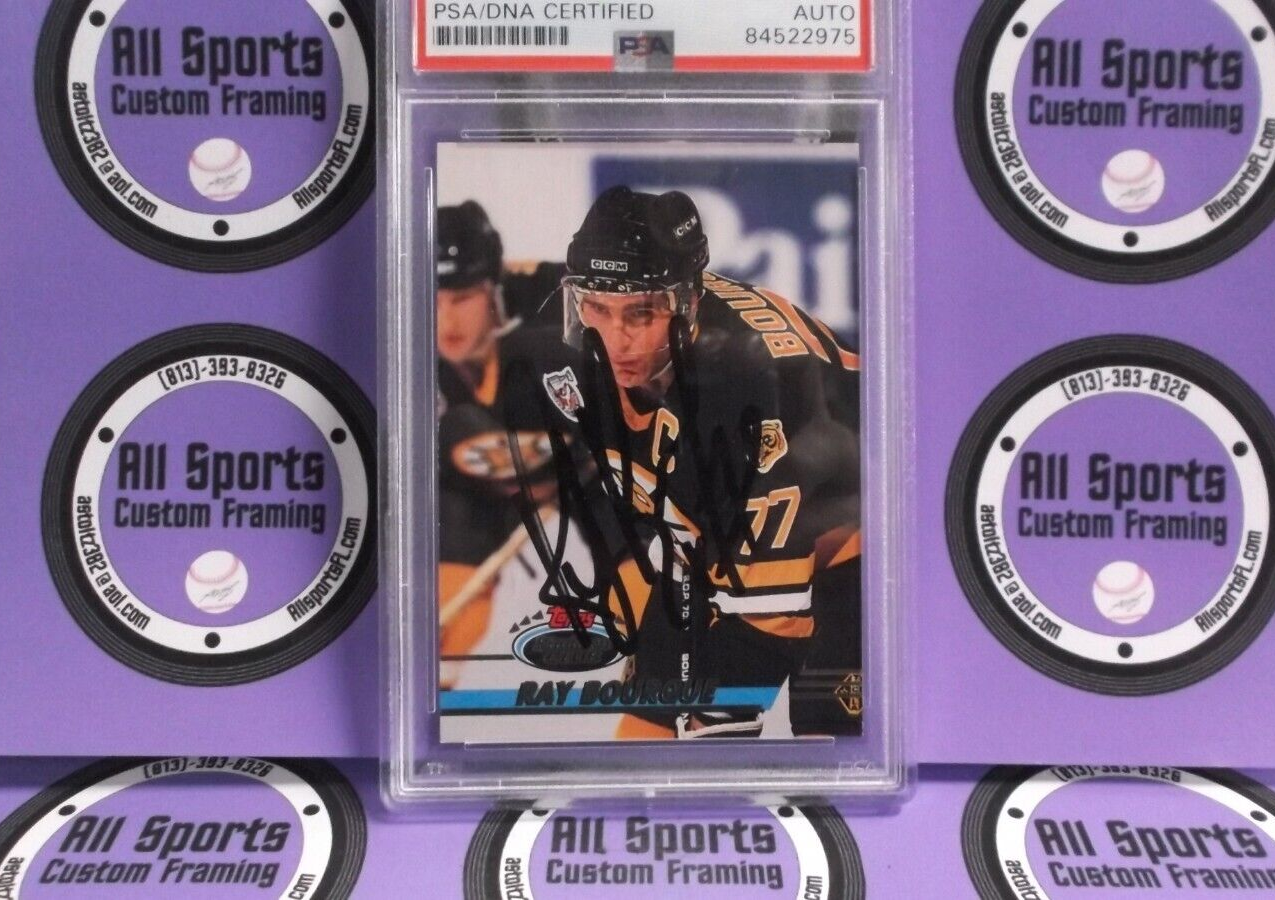 Ray Bourque Boston Bruins Autographed 1993-94 Stadium Club Card PSA #84522975