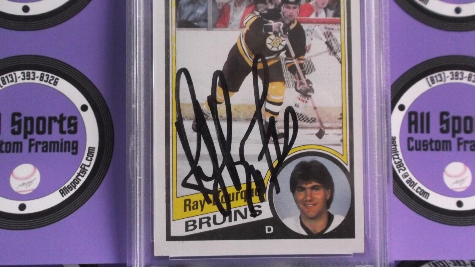 Ray Bourque Boston Bruins Autographed 1984-85 Topps Hockey Card PSA #84522972