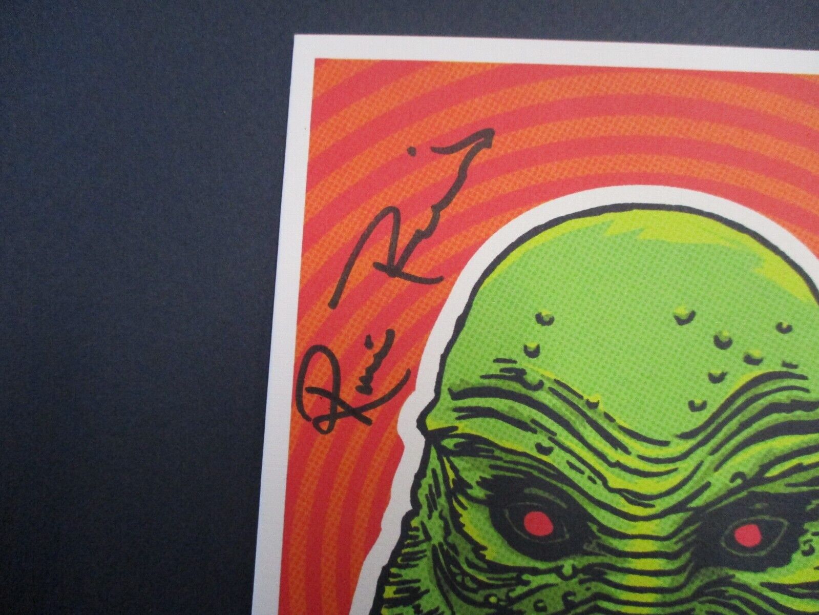 Ricou Browning Gill Man CFTBL Autographed Signed Spooky Cat Press Card JSA COA