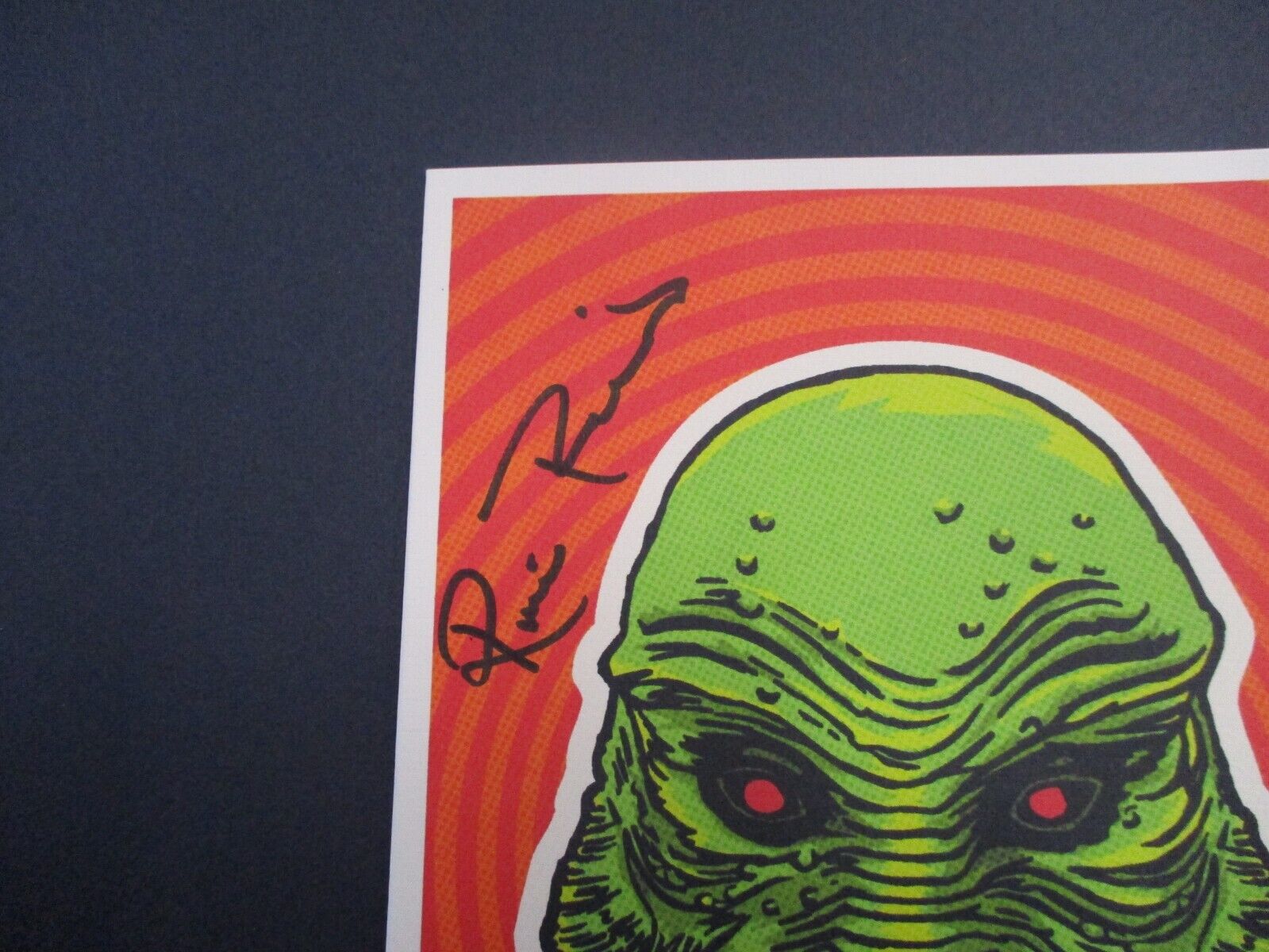 Ricou Browning Gill Man CFTBL Autographed Signed Spooky Cat Press Card JSA COA