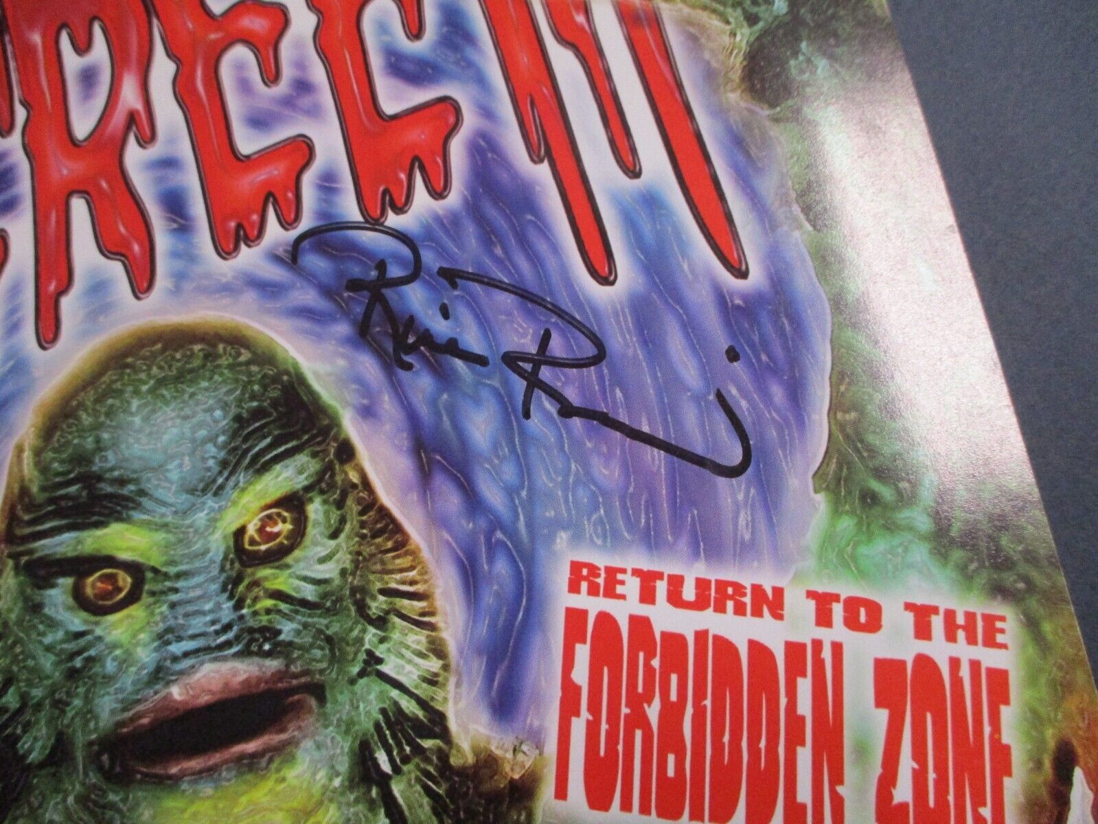 Ricou Browning Gill Man CFTBL Autographed Signed Screem Magazine #17 JSA COA