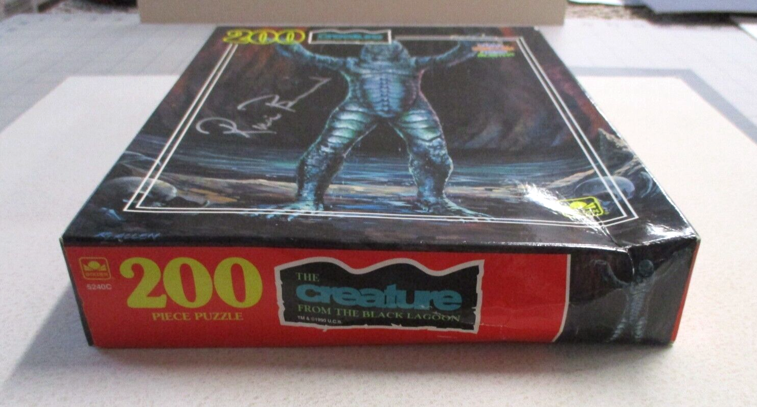 Ricou Browning Gill Man Autographed Signed Creature Puzzle Box 200 Pcs JSA COA