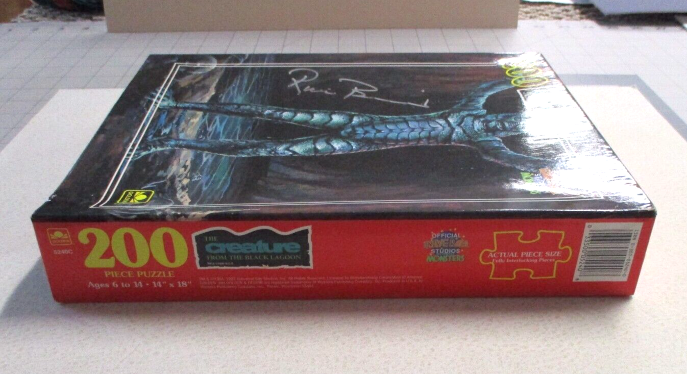 Ricou Browning Gill Man Autographed Signed Creature Puzzle Box 200 Pcs JSA COA