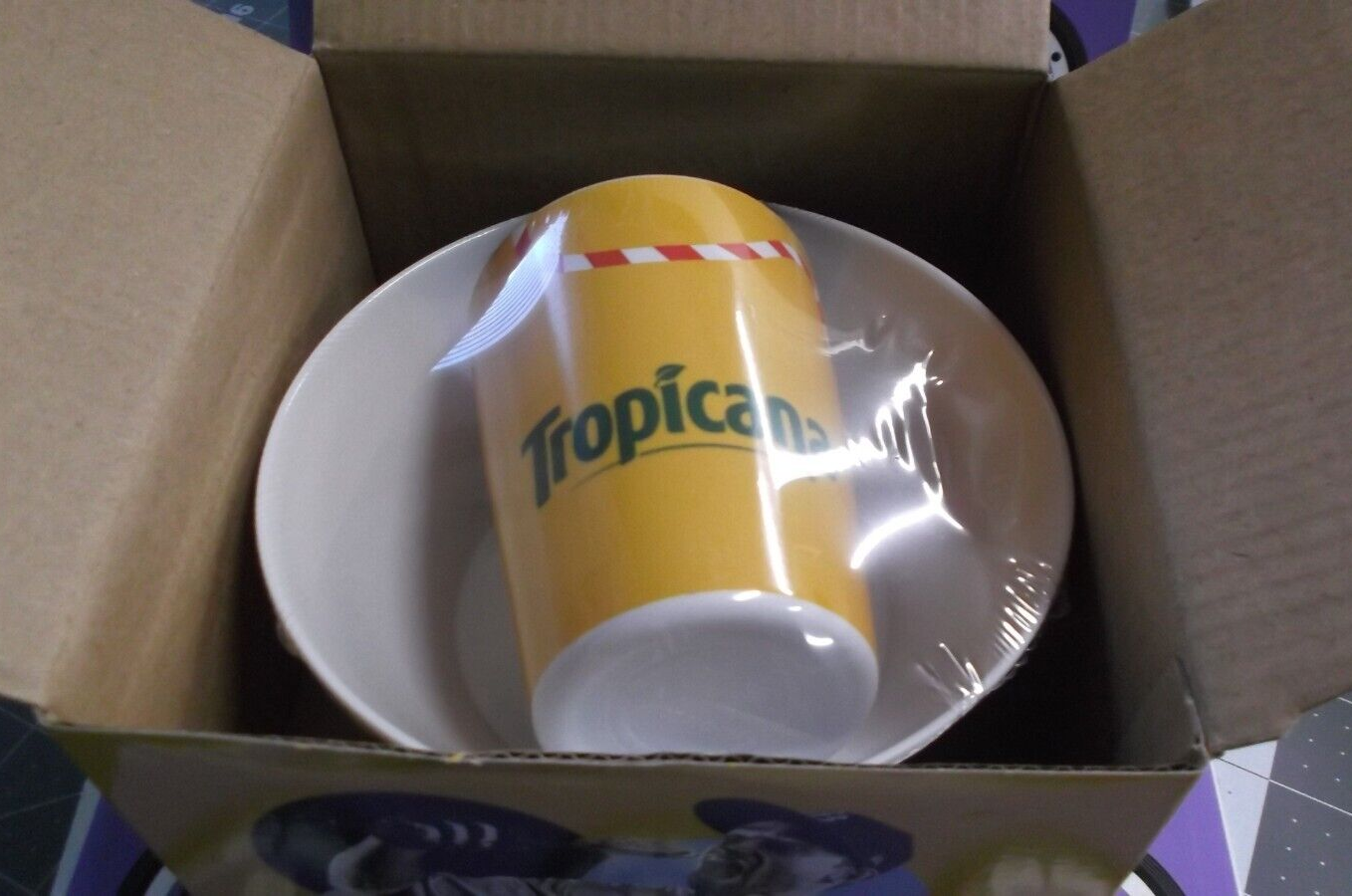 Tampa Bay Rays Tropicana Brandon Lowe Cup and Cereal Bowl Set in Original Box