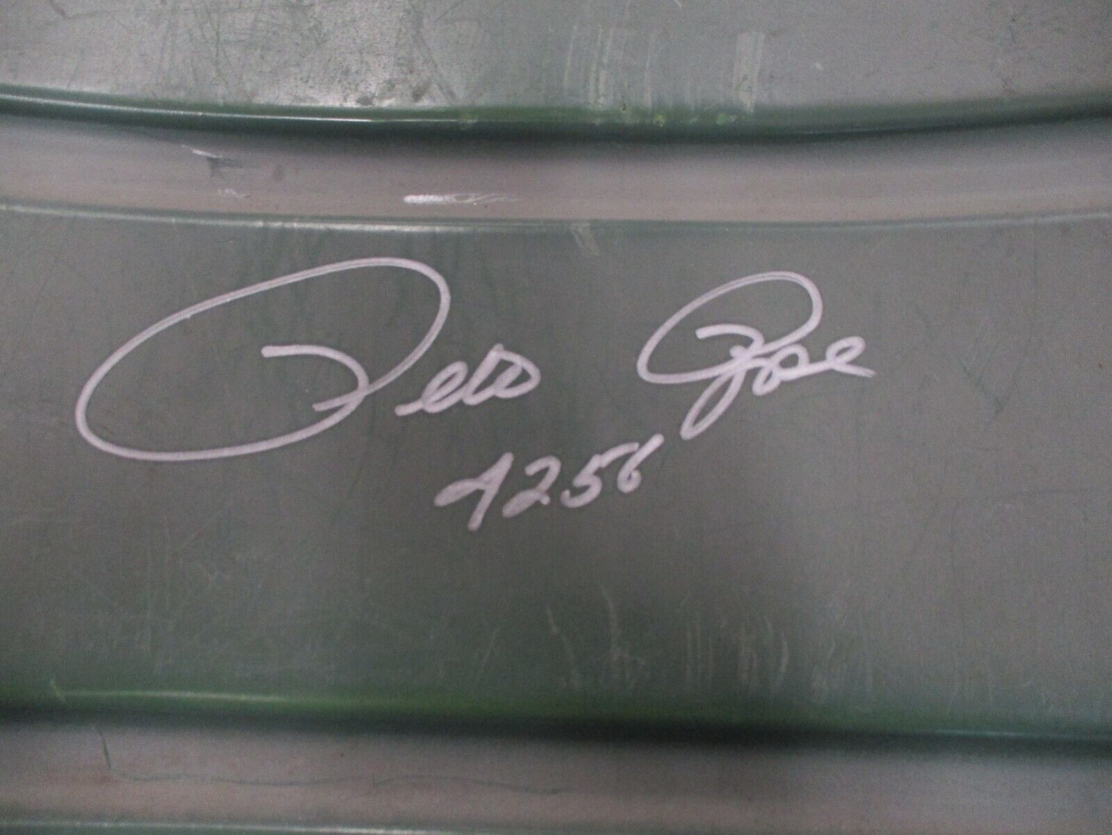 Pete Rose Autographed River Front Stadium Seat Back #10 4256 JSA COA #M66458