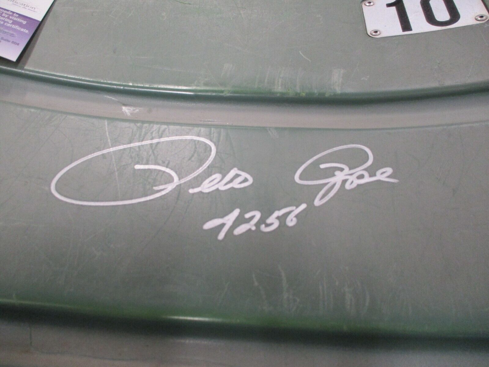 Pete Rose Autographed River Front Stadium Seat Back #10 4256 JSA COA #M66458