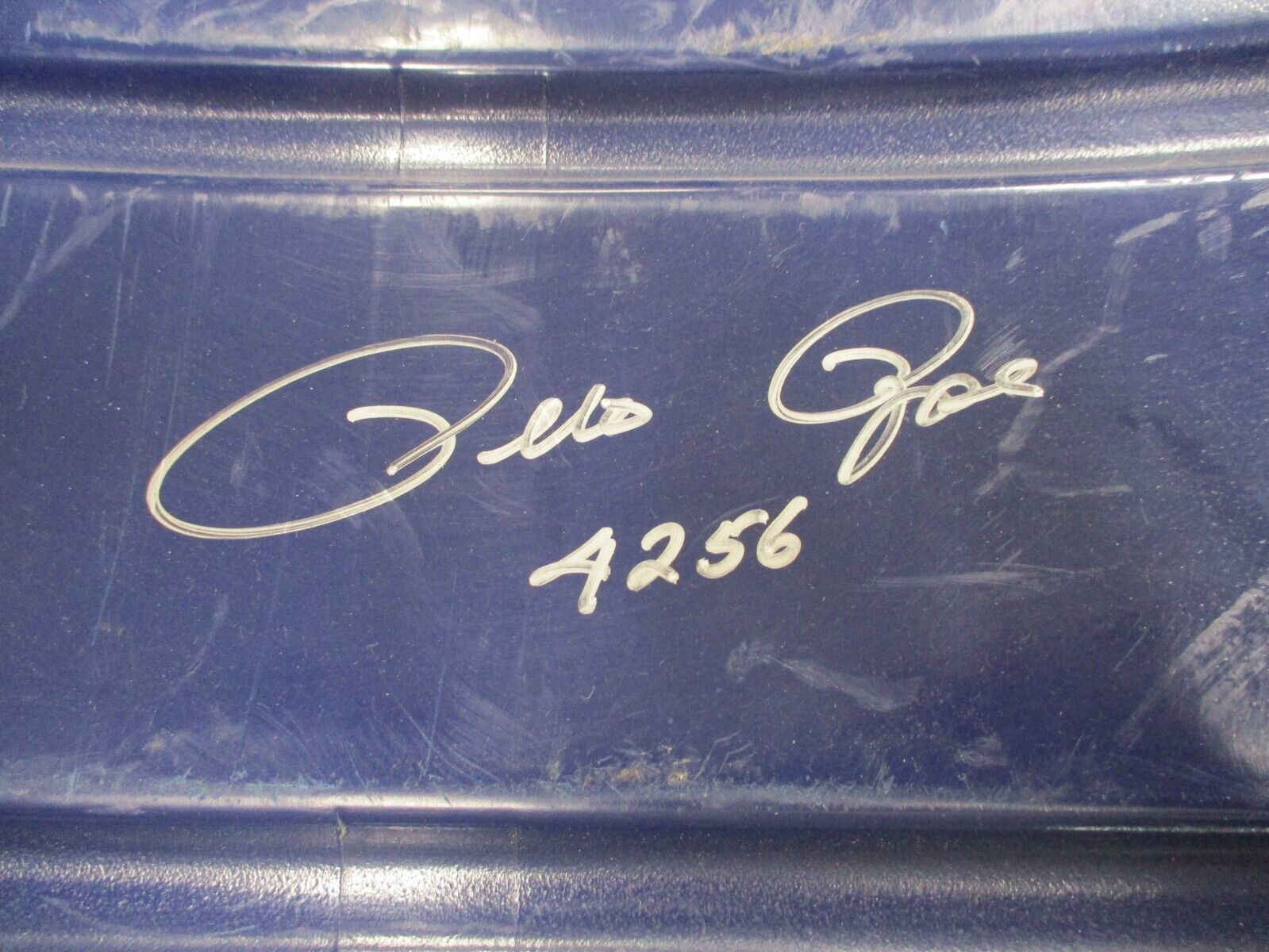 Pete Rose Autographed River Front Stadium Seat Back #7 4256 JSA COA #M66457