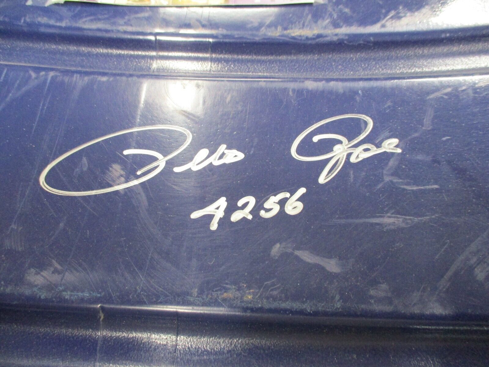 Pete Rose Autographed River Front Stadium Seat Back #7 4256 JSA COA #M66457