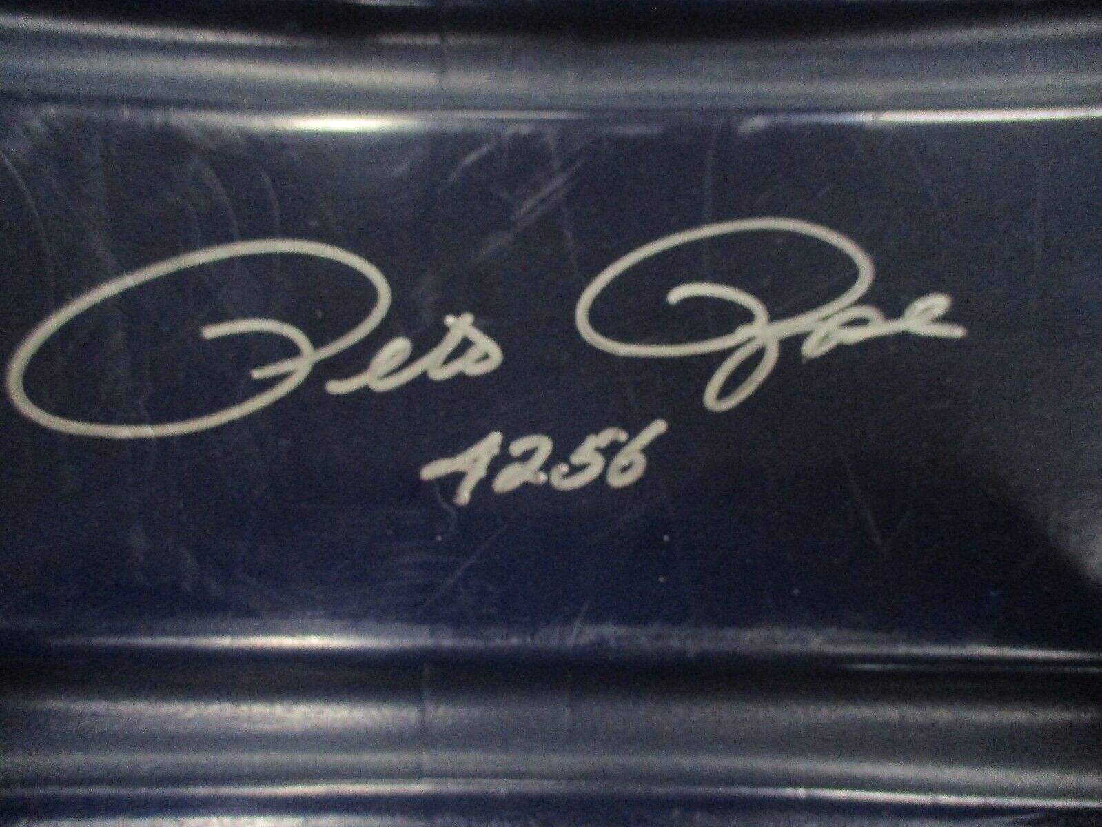 Pete Rose Autographed River Front Stadium Seat Back #3 4256 JSA COA #M66459