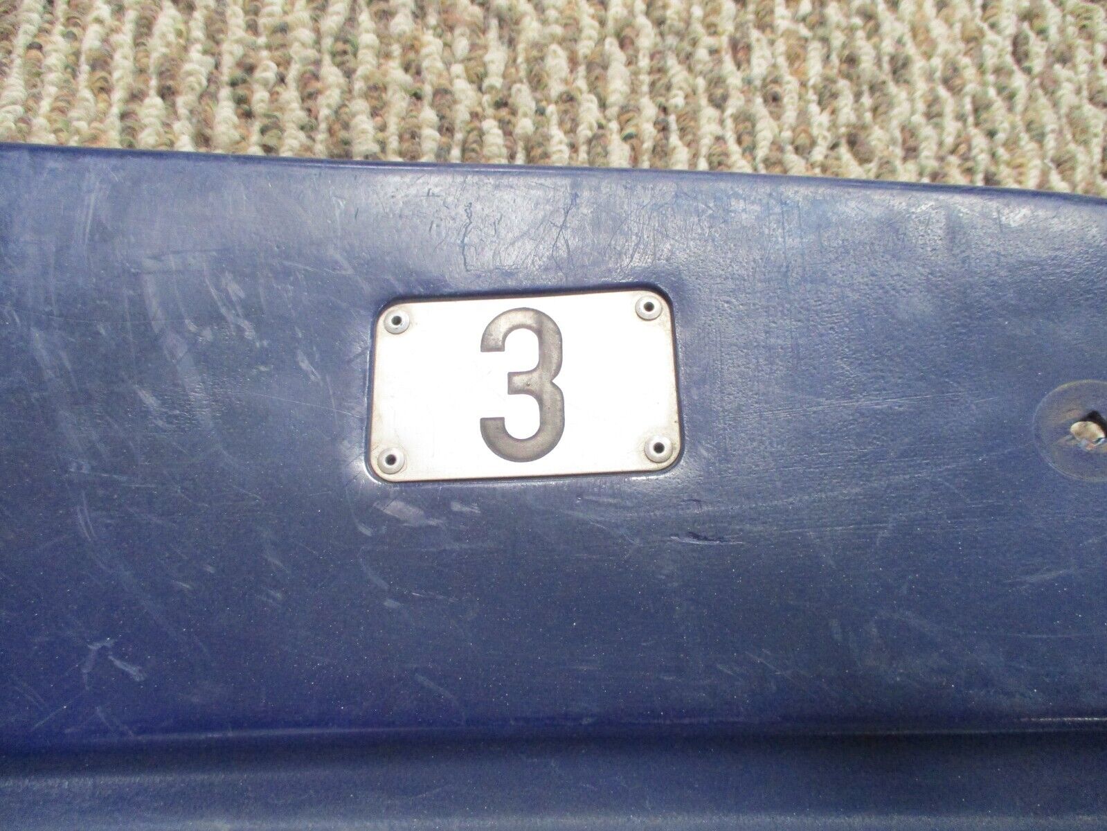 Pete Rose Autographed River Front Stadium Seat Back #3 4256 JSA COA #M66459