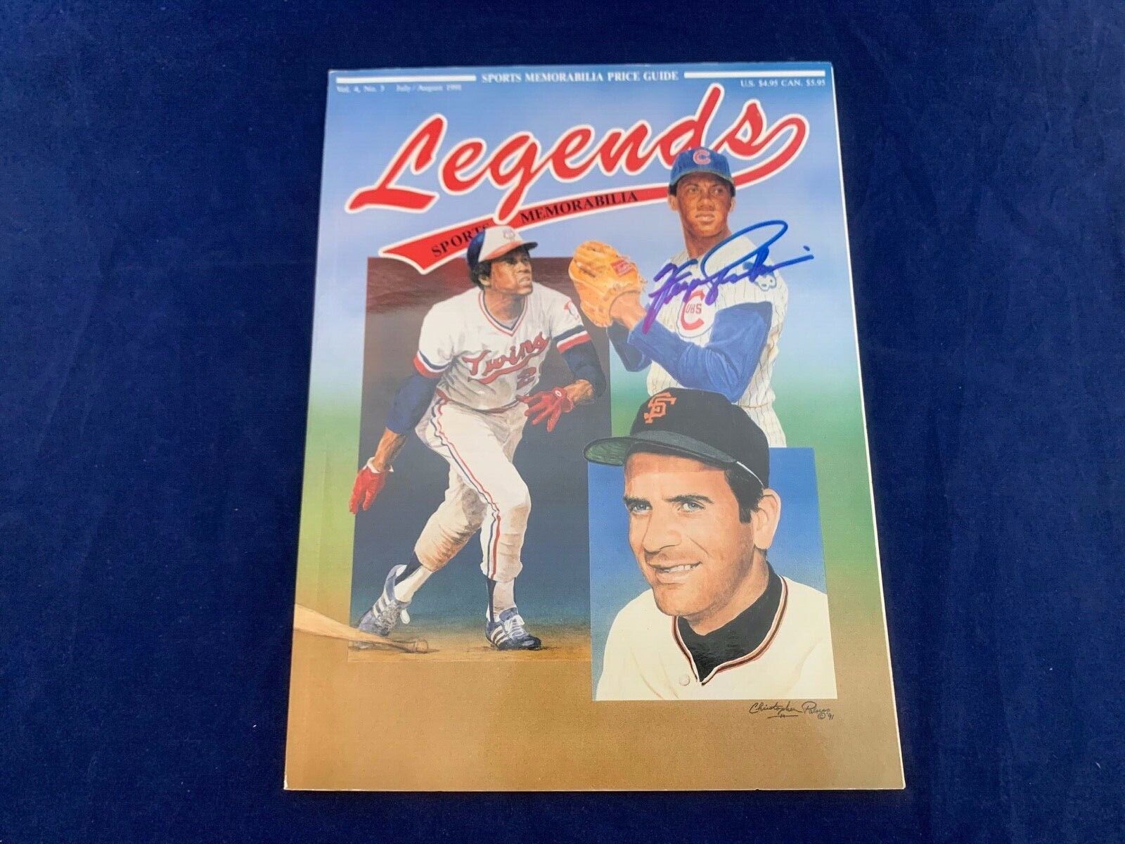 Legends Sports Illustrated 1991 Memorabilia Fergie Jenkins Autographed Twice VG