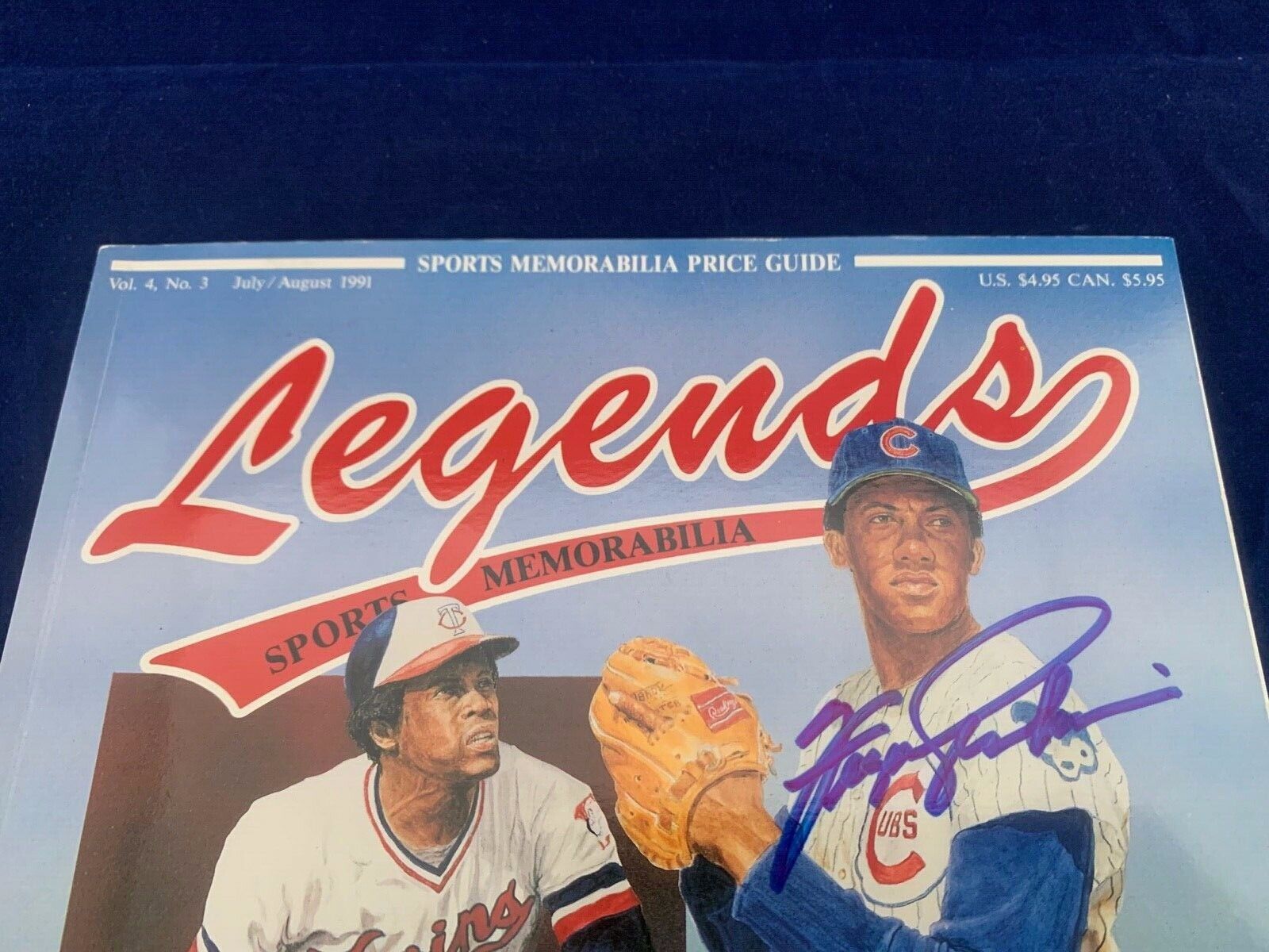 Legends Sports Illustrated 1991 Memorabilia Fergie Jenkins Autographed Twice VG