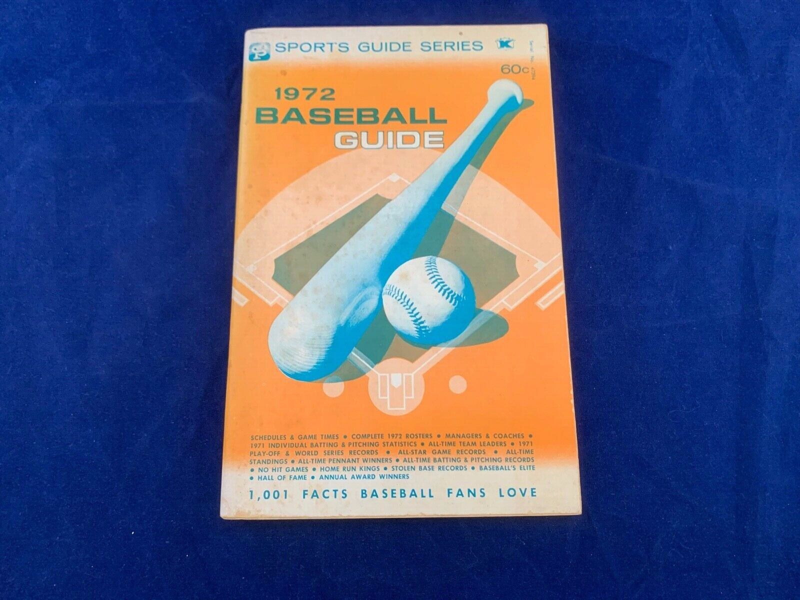 1972 Baseball Sports Guide Series 1001 Facts Baseball Fans Love VG Condition