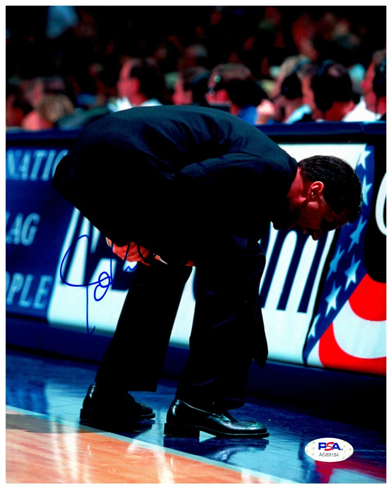 John Calipari Kentucky Kiss My Ass Autographed Signed 8x10 Color Photo PSA COA