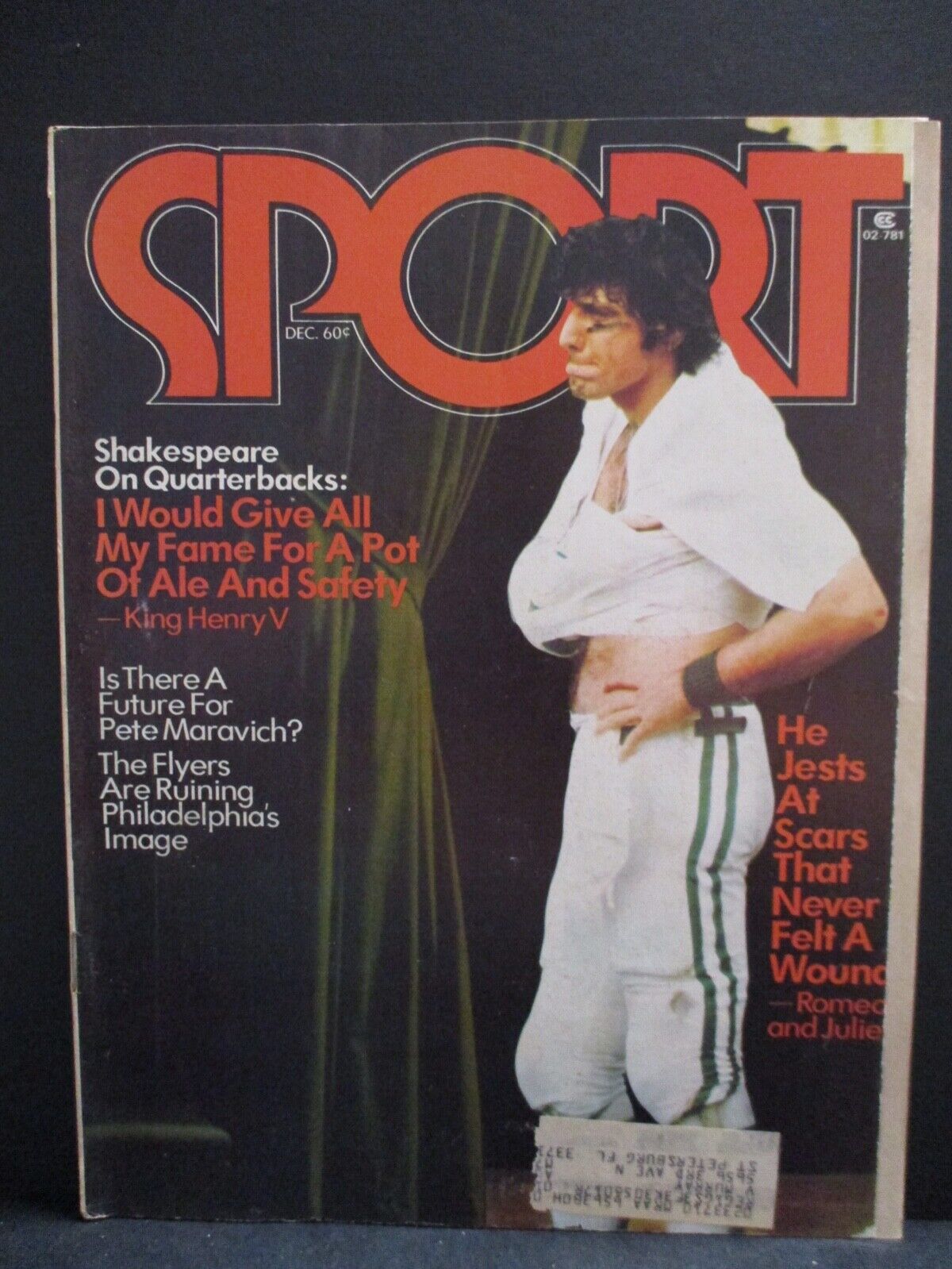 Official Sport Magazine December 1973 Vol. 56 No.6 Joe Namath W/ Ship Label