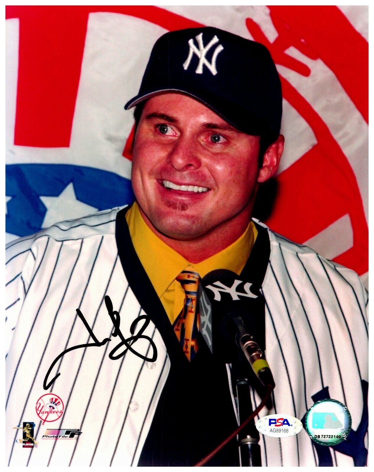 Jason Giambi New York Yankees MLB Signed Autographed 8x10 Color Photo PSA COA