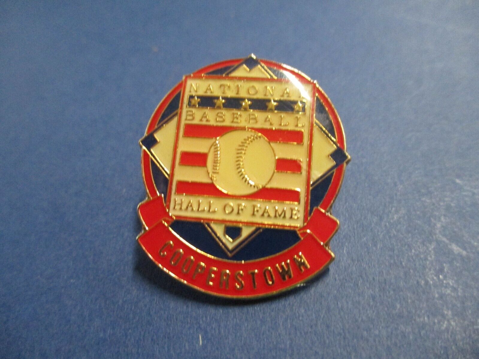 National Baseball HOF Cooperstown Pin  Approx. 1.5 x 1.5 Inches