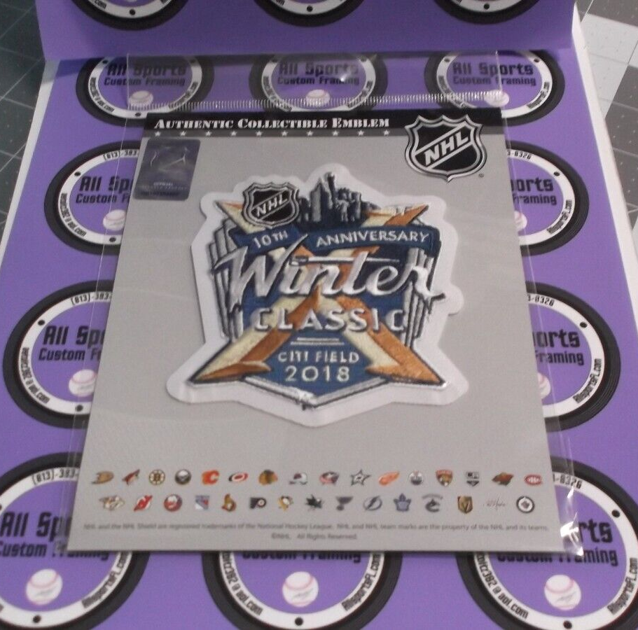 Winter Classic 2018 Patch NHL Authentic National Emblem  10th Anniversary