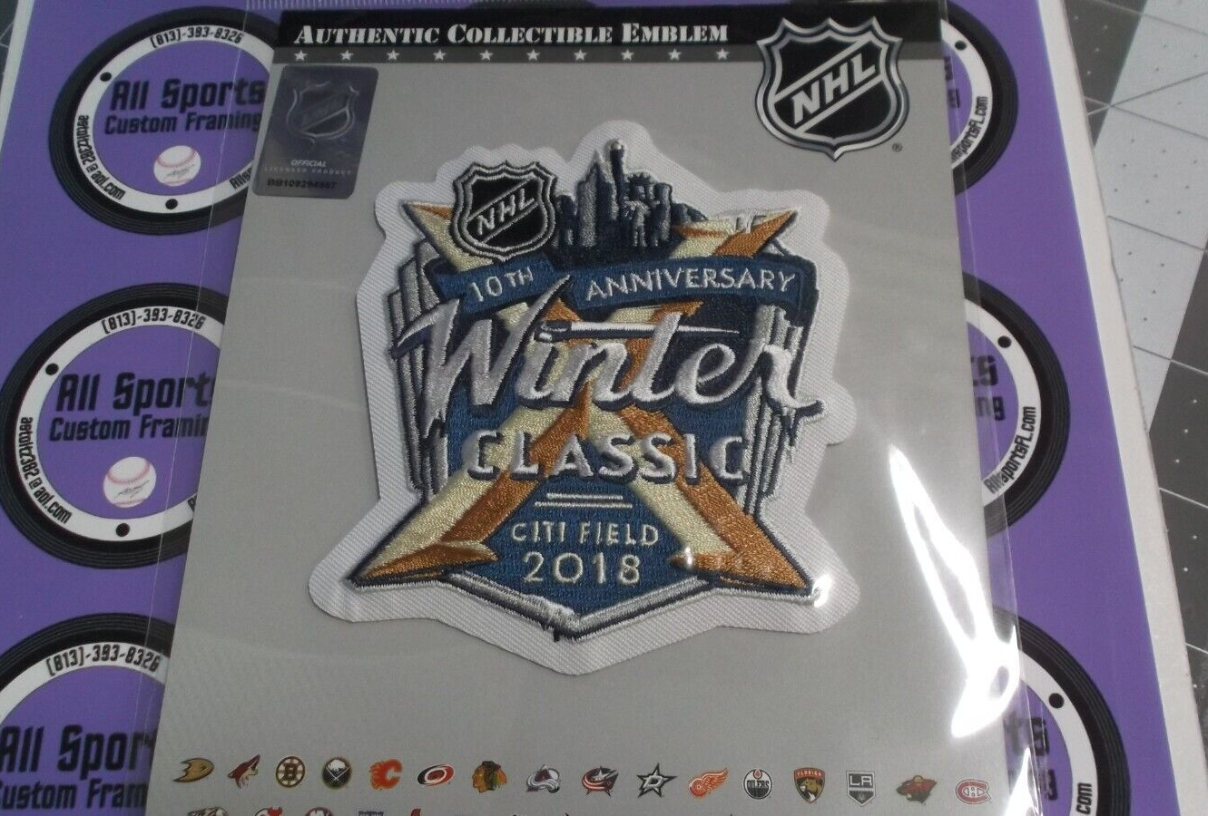 Winter Classic 2018 Patch NHL Authentic National Emblem  10th Anniversary