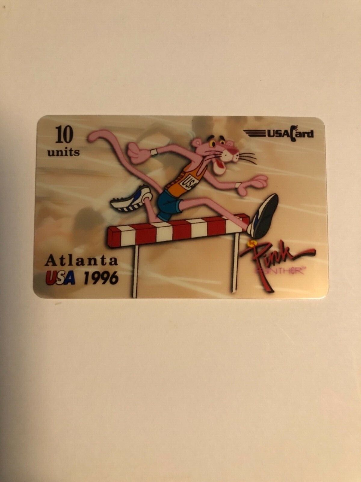 Pink Panther Atlanta Olympics Phone Card 1996