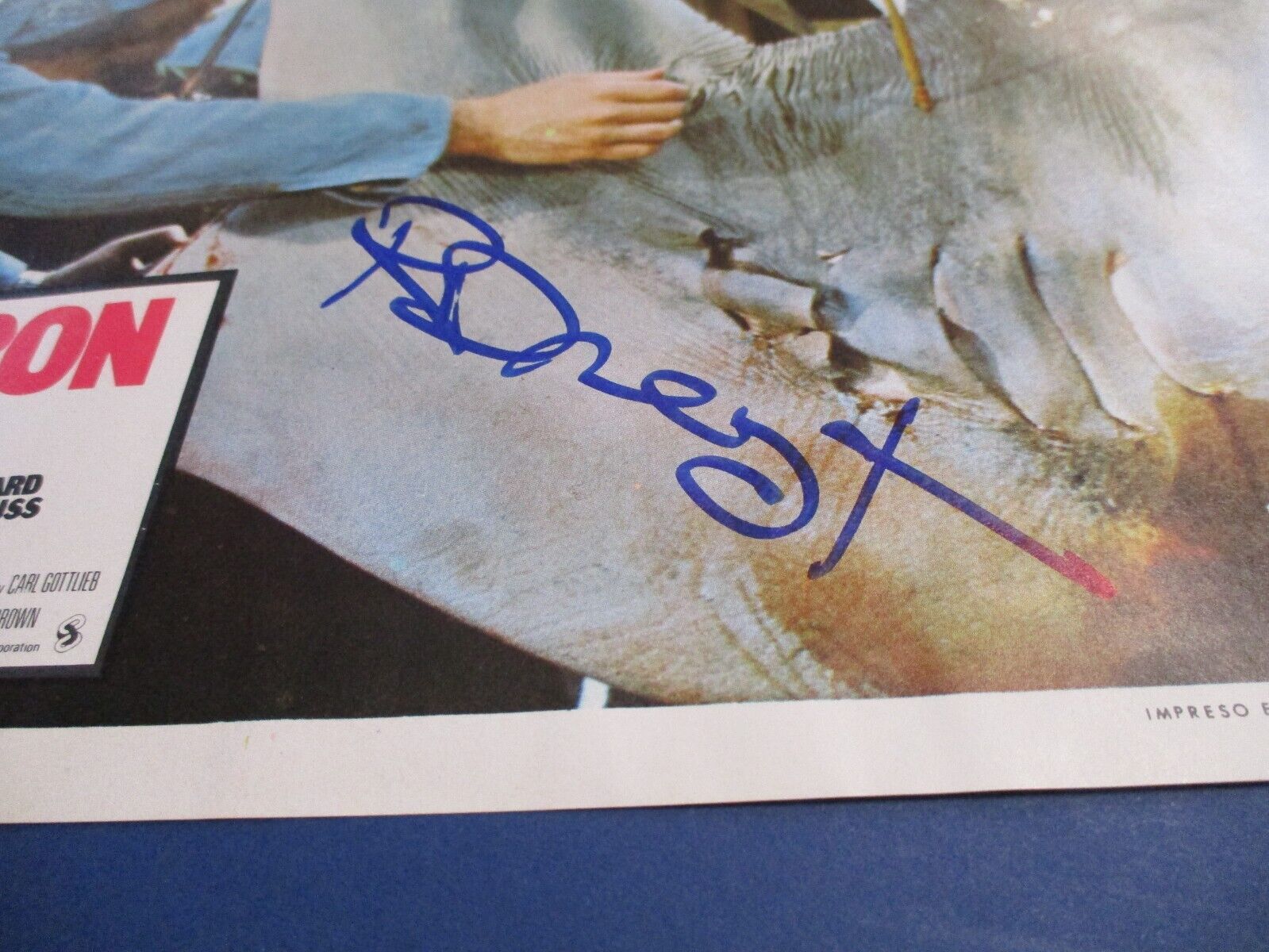 Richard Dreyfuss JAWS autographed Signed Original Mexico Lobby Card 11x14 JSA