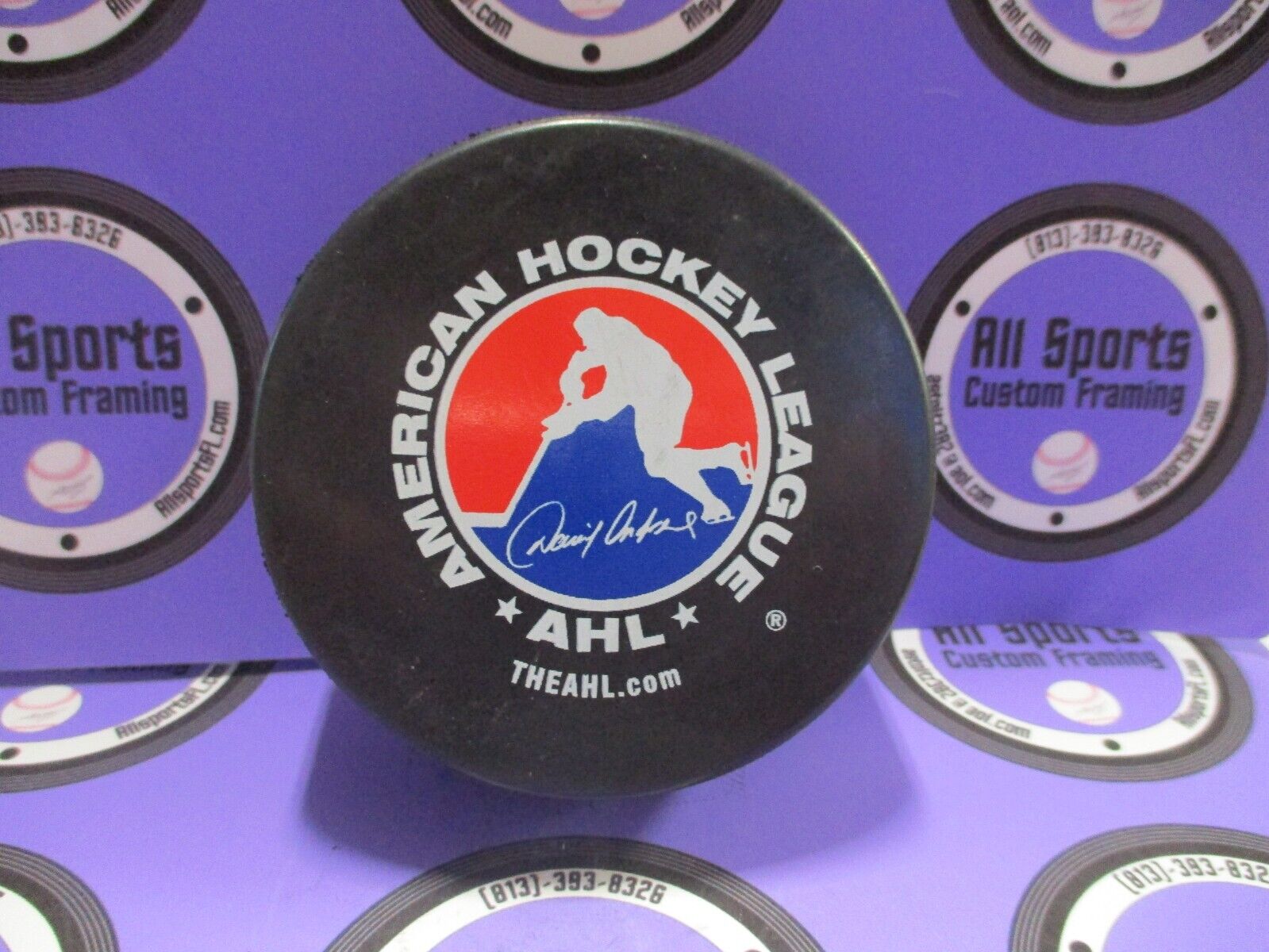 Saint Johns Flames Official Game Puck AHL Dragon American Hockey League