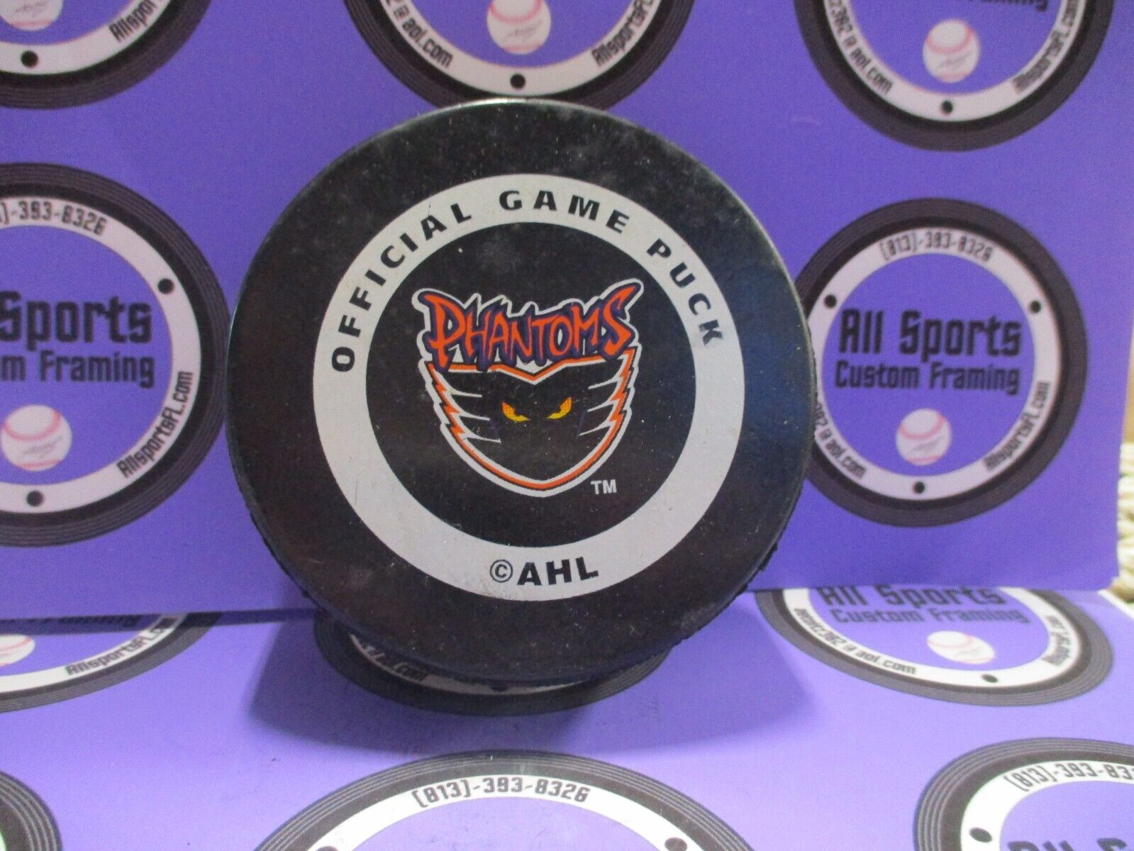 Philadelphia Phantoms AHL Official Game Puck Vintage American Hockey League