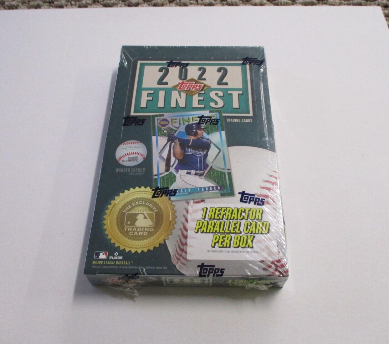 MLB 2022 Topps Finest 1 Refractor Per Box Exclusive Sealed Trading Card Box