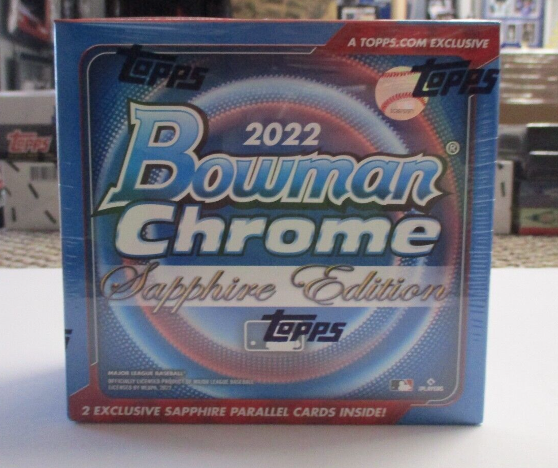 MLB Topps 2022 Bowman Chrome Sapphire Edition Julio Sealed Trading Card Box