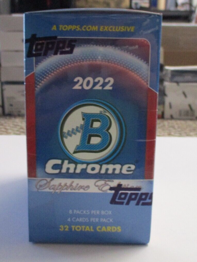 MLB Topps 2022 Bowman Chrome Sapphire Edition Julio Sealed Trading Card Box