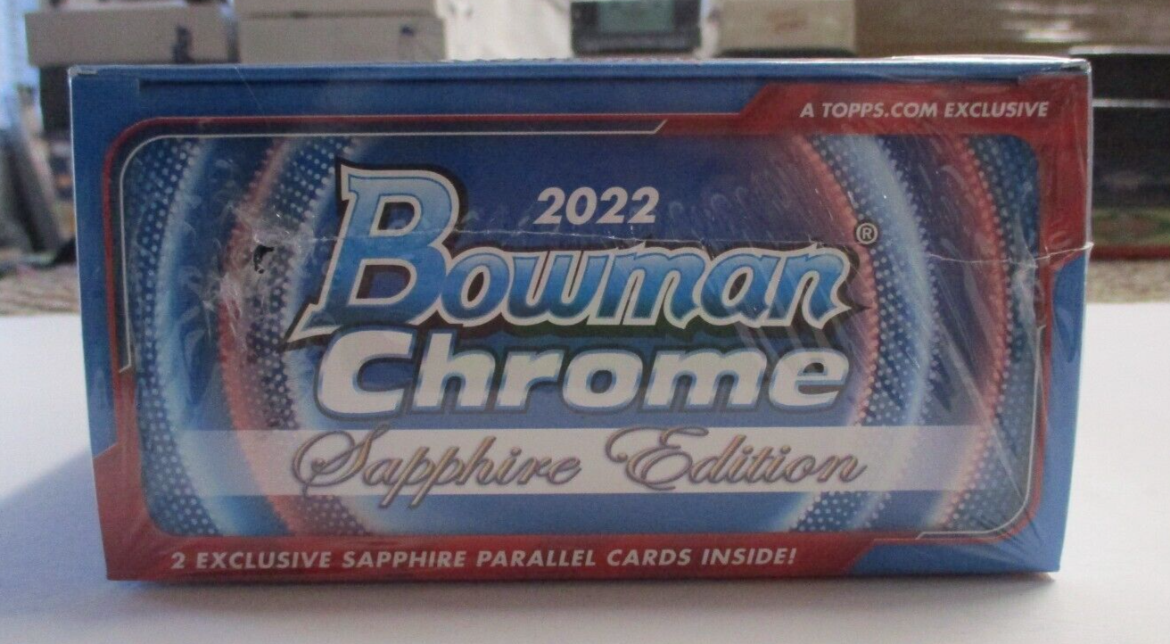 MLB Topps 2022 Bowman Chrome Sapphire Edition Julio Sealed Trading Card Box