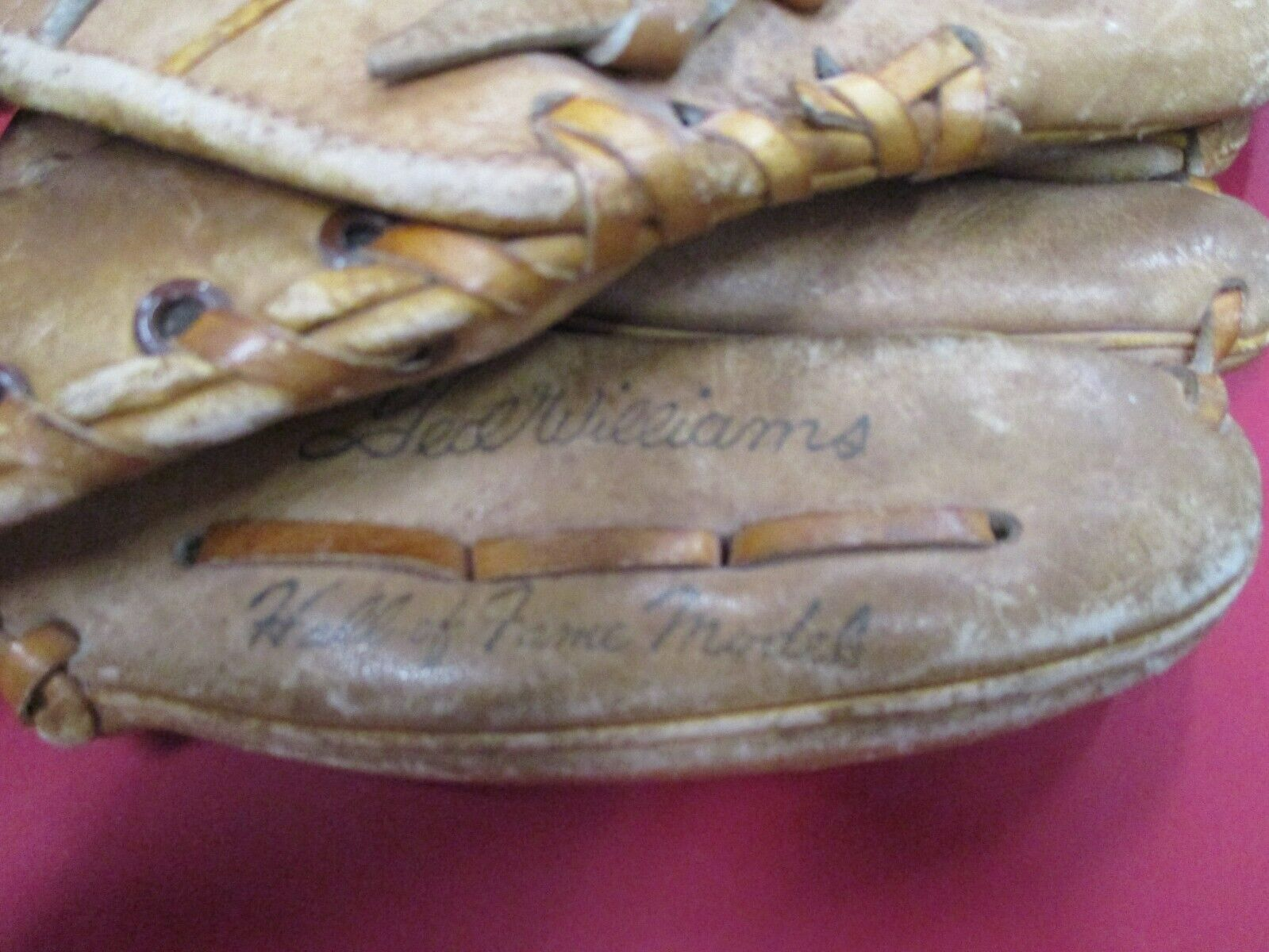 Ted Williams 1966 Hall of Fame Model Baseball Glove Custom Built Nylon