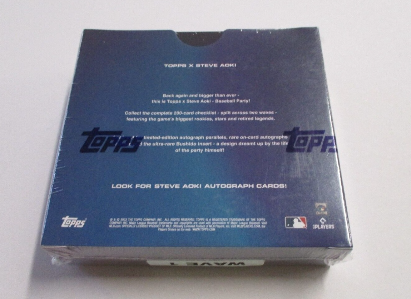 MLB Topps 2022 Steve Aoki Baseball Party Wave 1 Box Sealed Trading Card Box