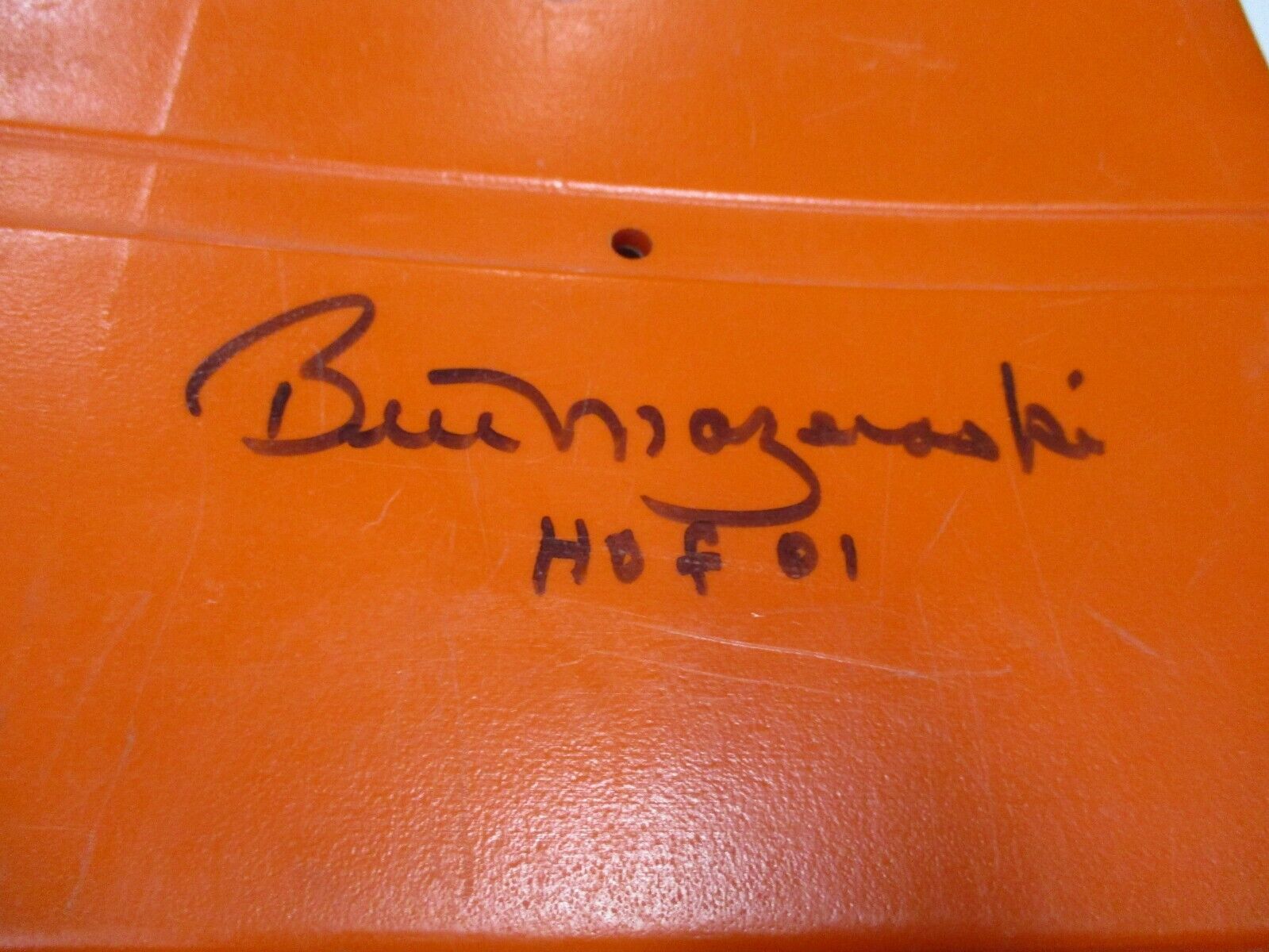 Three Rivers Stadium Seat signed by Bill Mazeroski Chuck Tanner JSA COA #AH46814