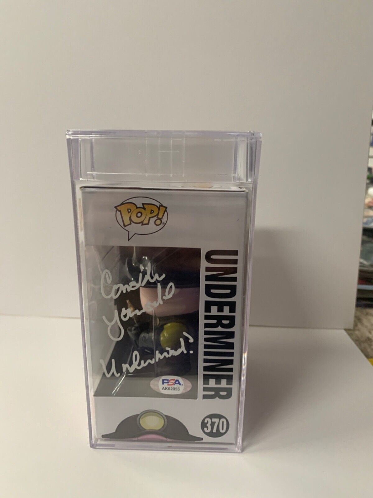 John Ratzenberger Signed Funko Pop PSA Slabbed Certified Incredibles Underminer