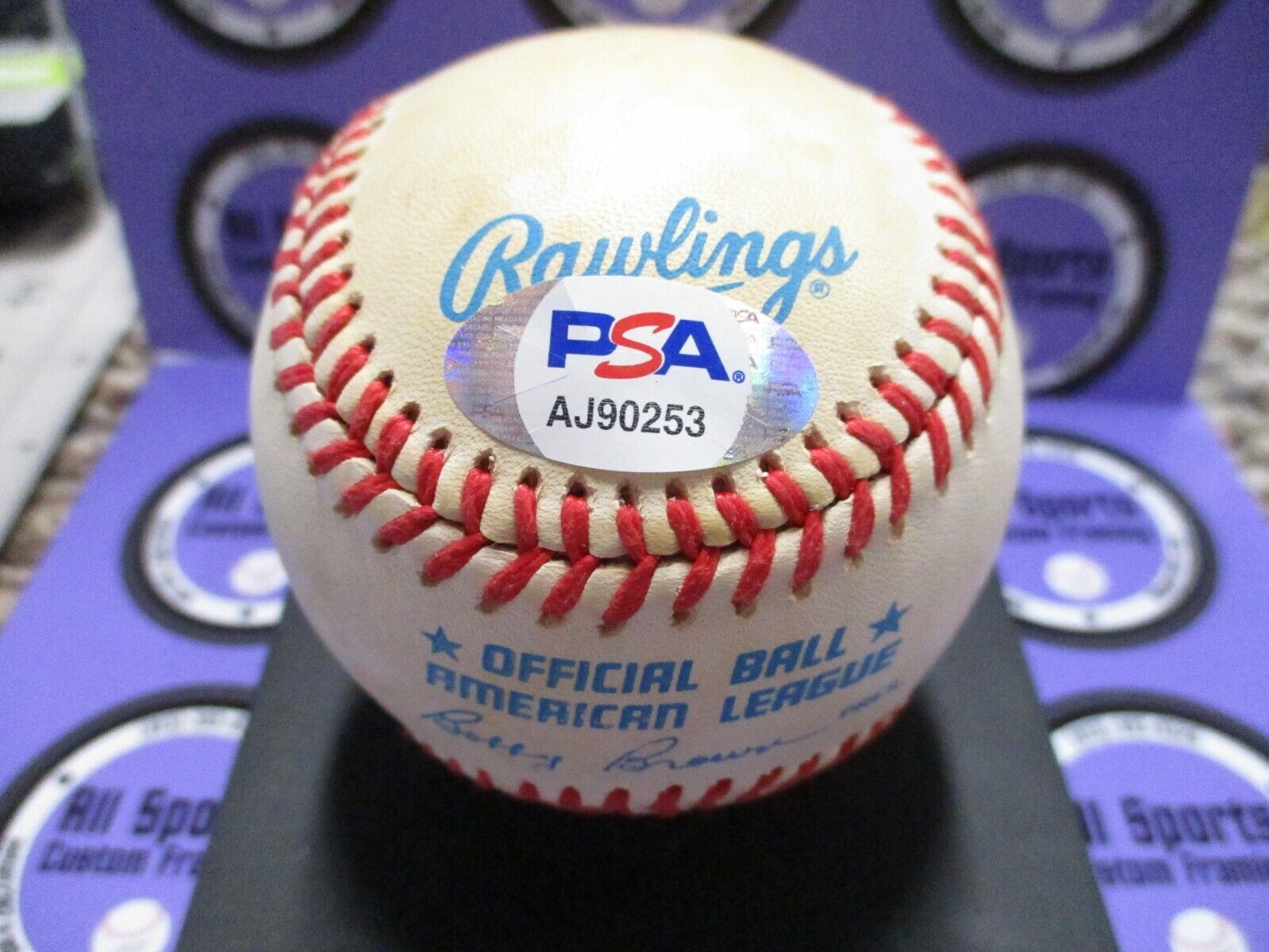 Zoilo Versailles MVP 65 Autographed Rawlings Bobby Brown PSA Certified #AJ90253