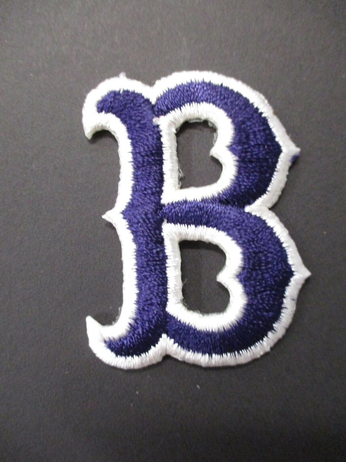 Boston Red Sox  B Patch Logo Patch Size 1.5 x 2.25 Inches
