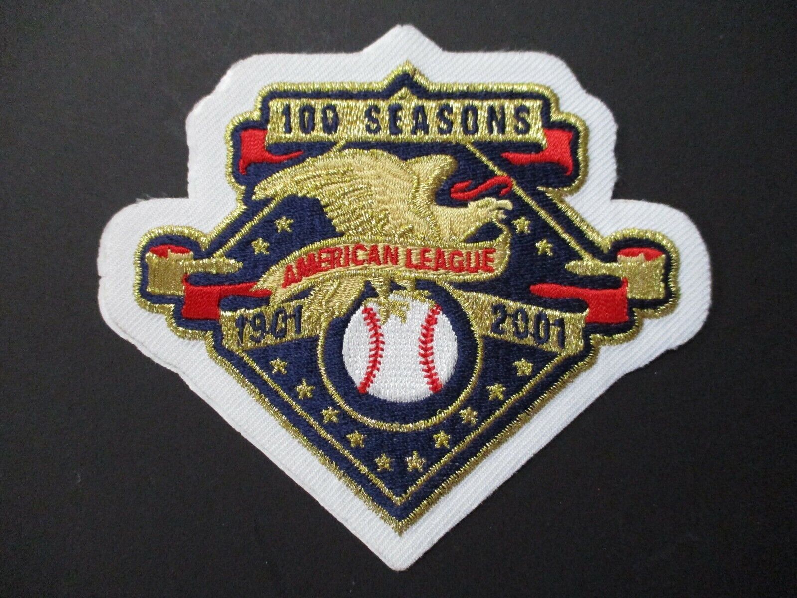100 Season of American League Baseball Patch Size 4.25 x 4.75 inches